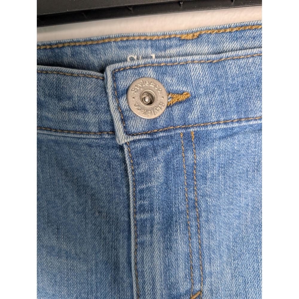 Style&co. Jeans Womens 12 Blue Boyfriend Relaxed Stretch Denim 29‎ Inseam - Picture 6 of 10